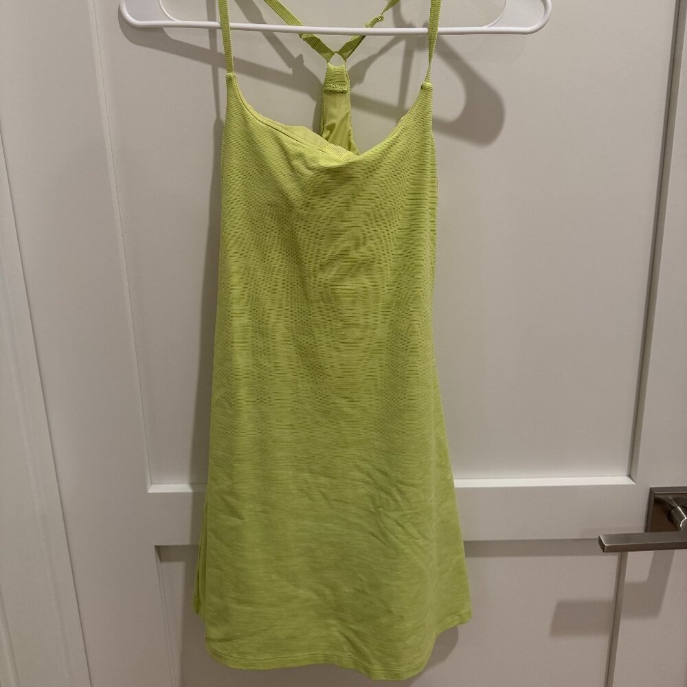 Outdoor Voices Yellow-Green Athletic Dress